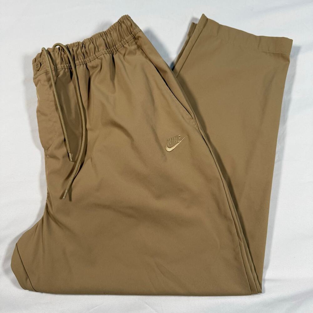 Nike Club Woven Tapered Pants Tan Mens XXL